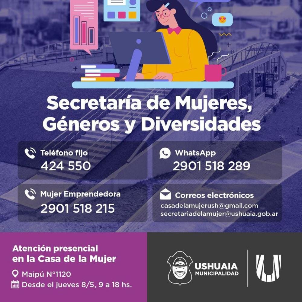 REAPERTURA DE LA CASA DE LA MUJER EN USHUAIA