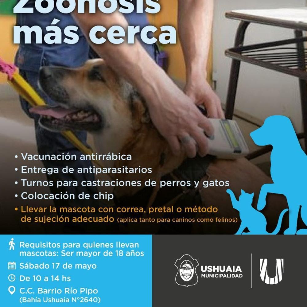 ZOONOSOS MÁS CERCA: JORNADA GRATUITA EN RÍO PIPO