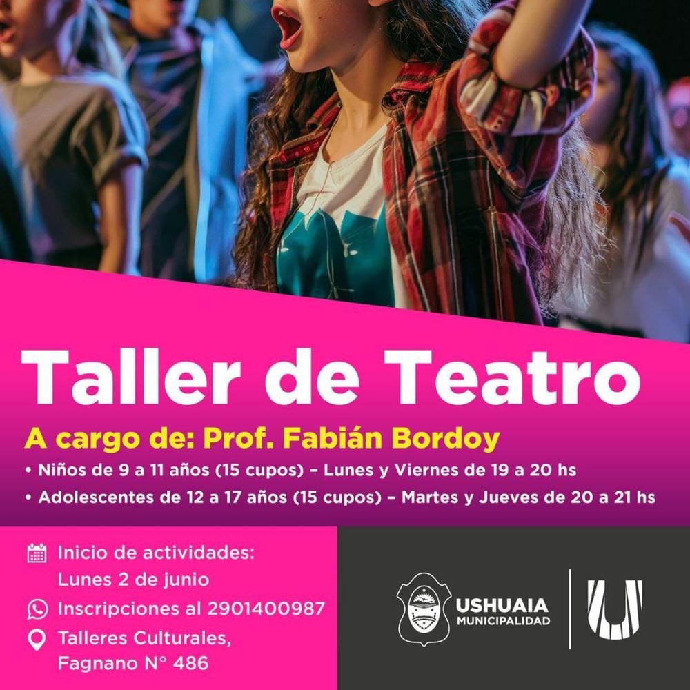 INSCRIPCIONES ABIERTAS PARA TALLER DE TEATRO INFANTIL
