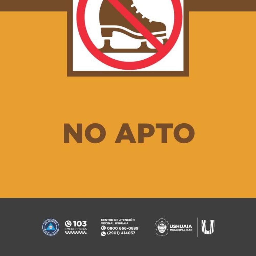 LA LAGUNA DEL DIABLO NO PERMITE PATINAJE SEGURO