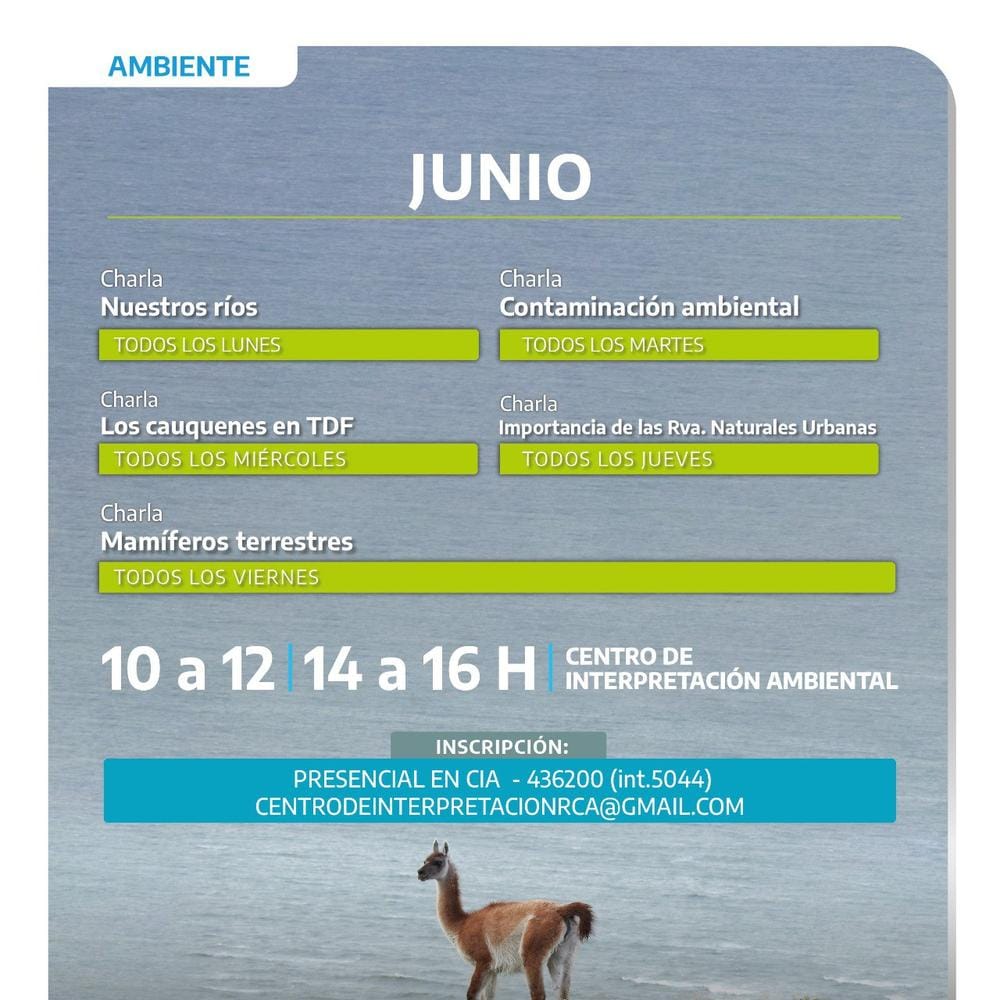 Actividades ambientales en Río Grande en junio