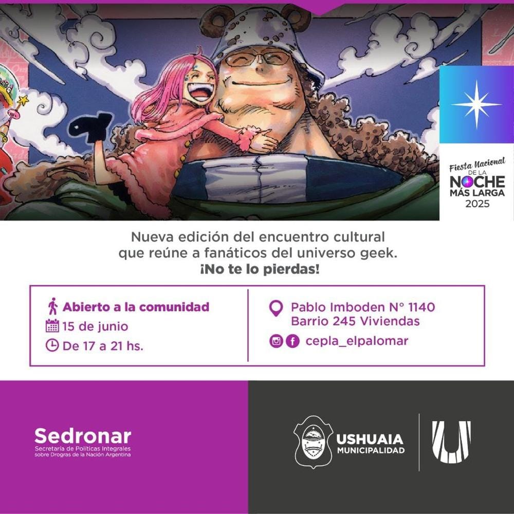 Gran Encuentro Geek en Ushuaia este domingo