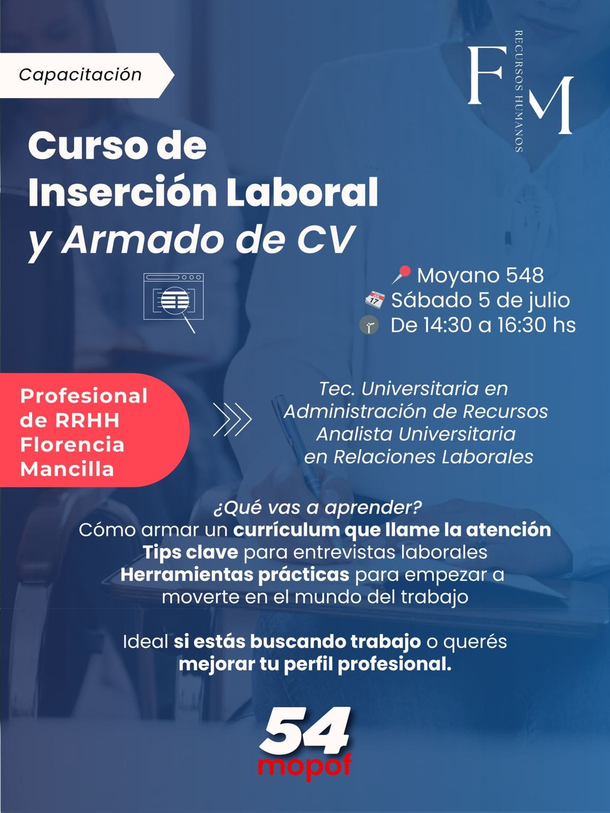 Curso Gratuito de Inserción Laboral y Armado de CV: una oportunidad para mejorar tu empleabilidad