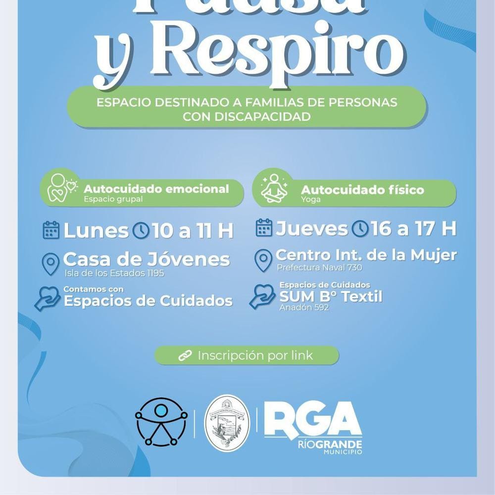 CONTINÚAN LAS ACTIVIDADES DE “PAUSA Y RESPIRO” PARA LAS FAMILIAS CUIDADORAS