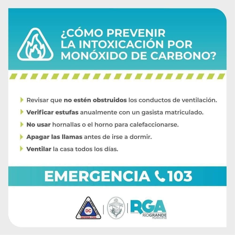 Cuidá tu hogar: prevención de intoxicaciones por monóxido