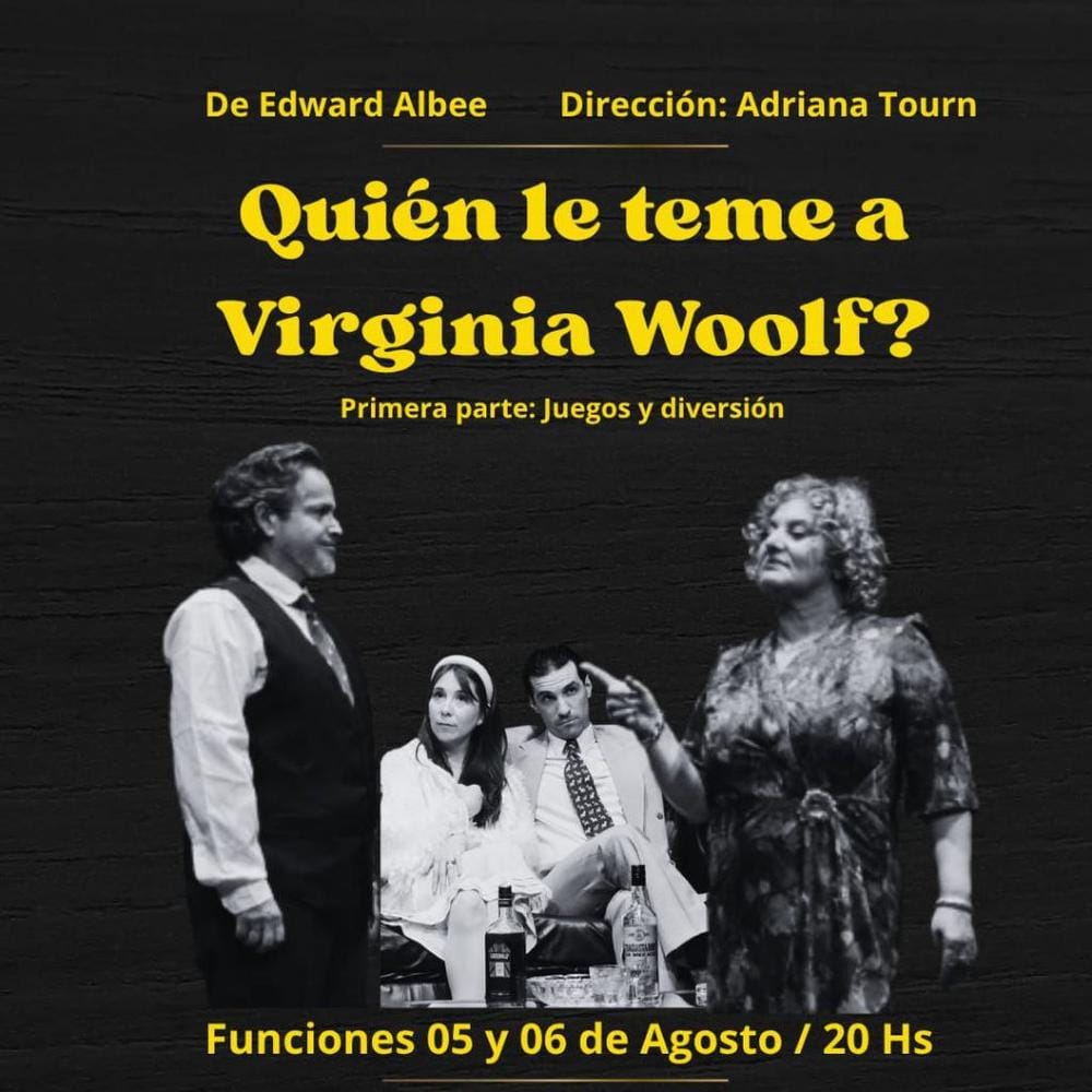 Espectáculo teatral en Ushuaia: “Quien le teme a Virginia Woolf”