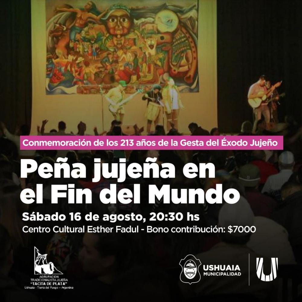 Peña Jujeña en Ushuaia para conmemorar el Éxodo
