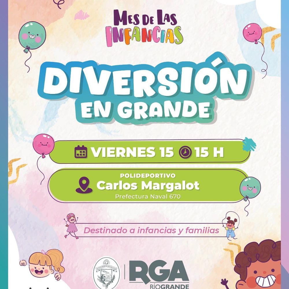 Río Grande celebra el Mes de las Infancias con gran fiesta familiar