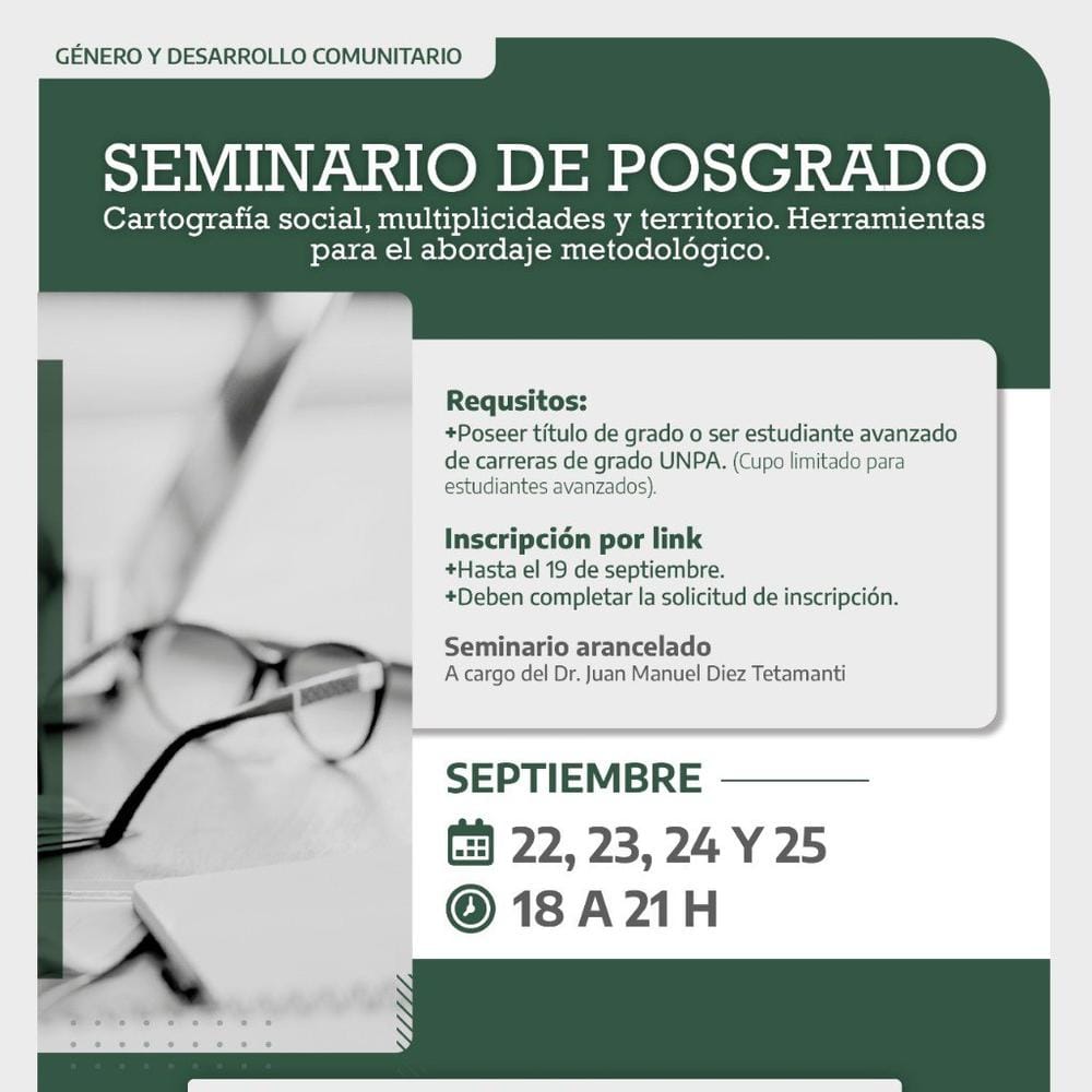 Inscripciones abiertas para seminario de cartografía social