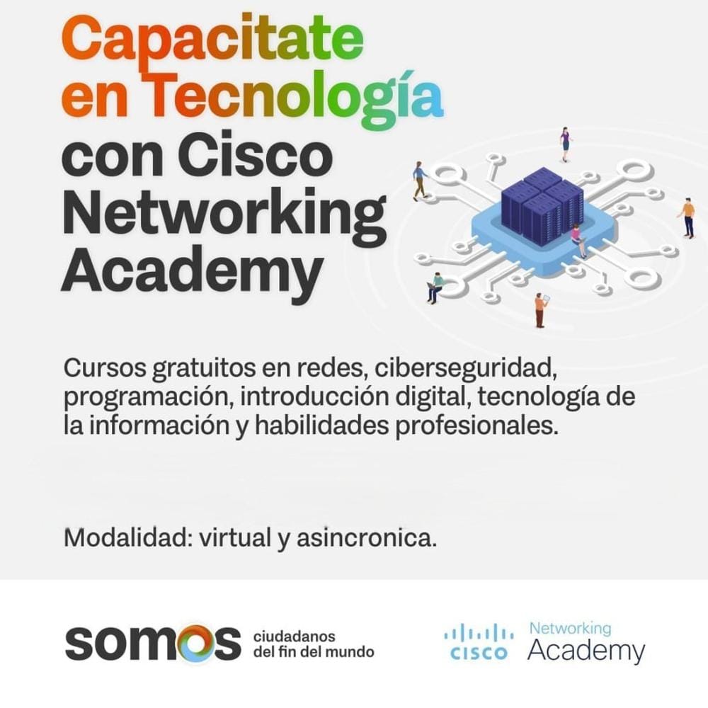 Capacitación digital en Tierra del Fuego con Cisco Network Academy