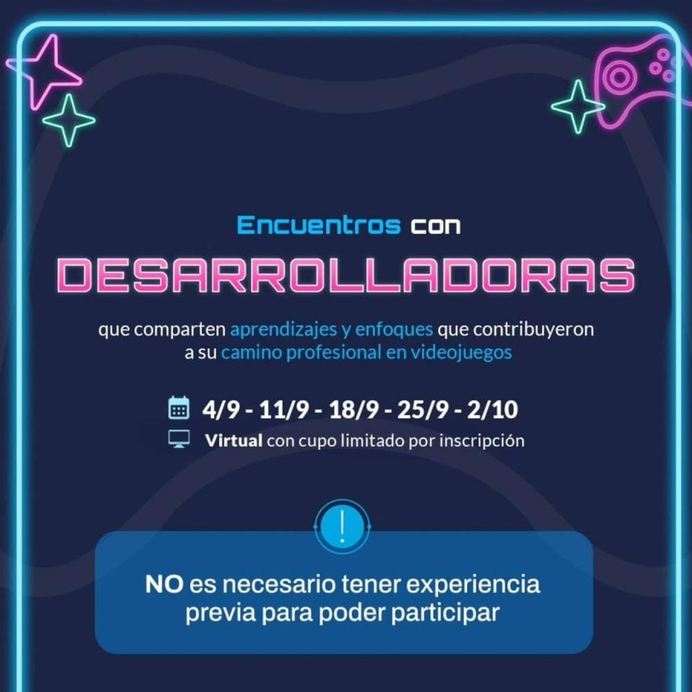 Ciclo de Charlas con Mujeres en Videojuegos en Argentina