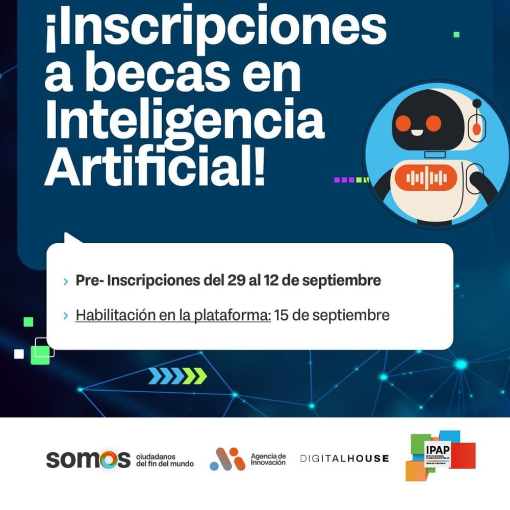 Inscripción abierta a becas en Inteligencia Artificial Argentina