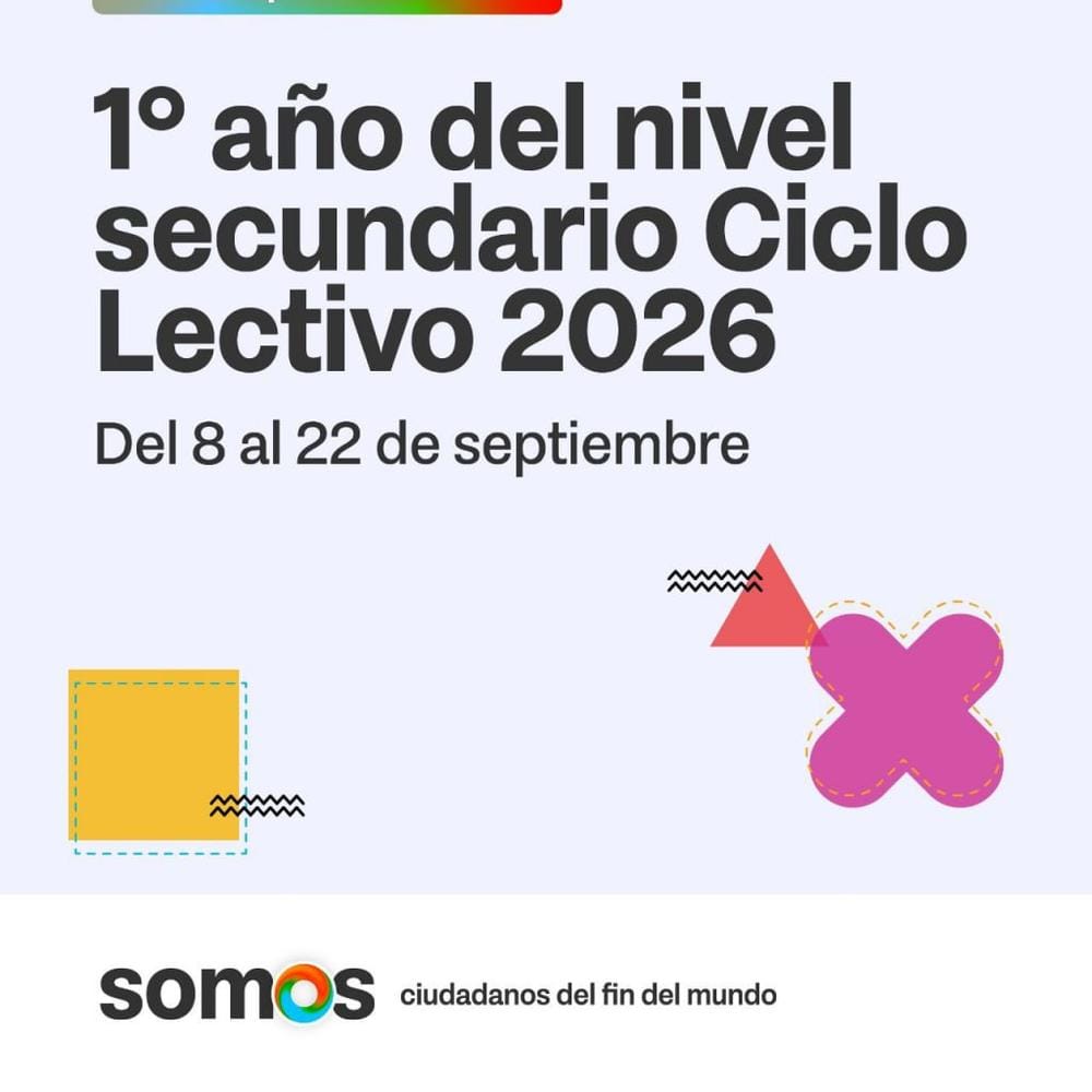 Inscripciones 2026 en Tierra del Fuego para 1° año