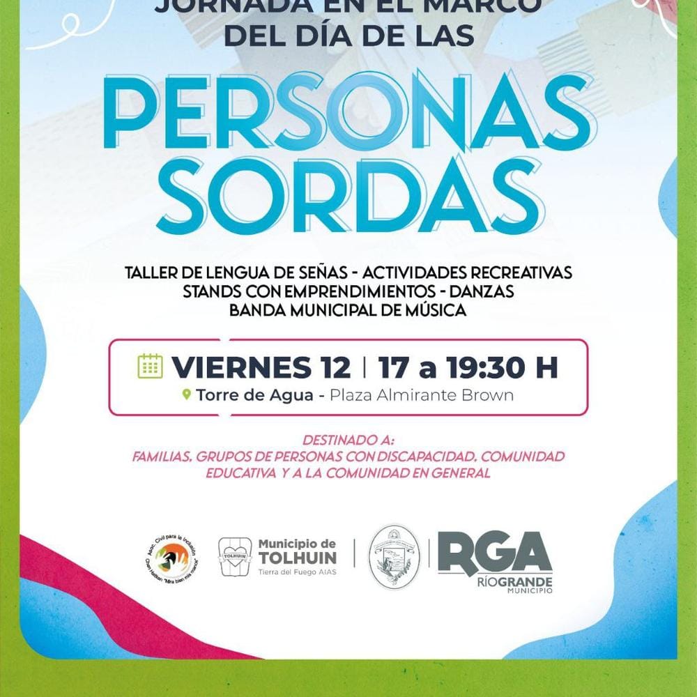Jornada Inclusiva por el Día de las Personas Sordas en Río Grande