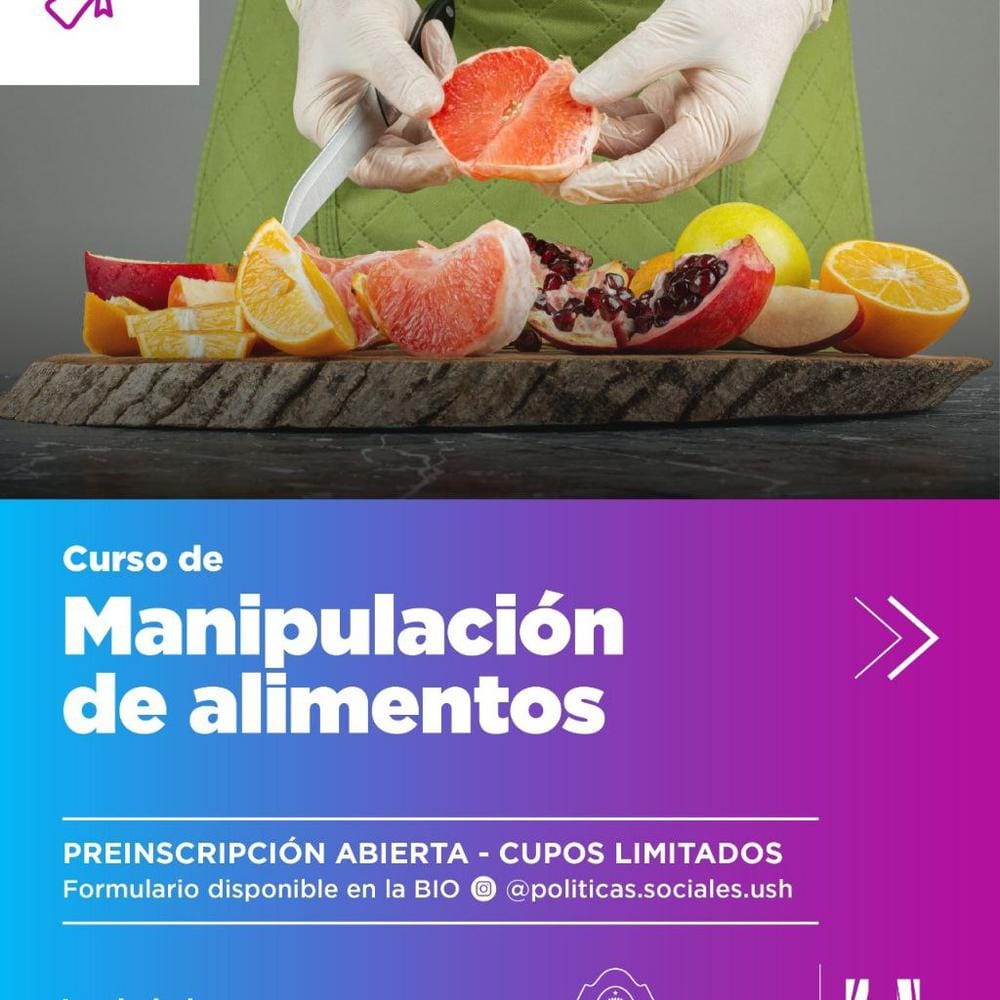 Ushuaia abre inscripciones para taller gratuito de manipulación de alimentos