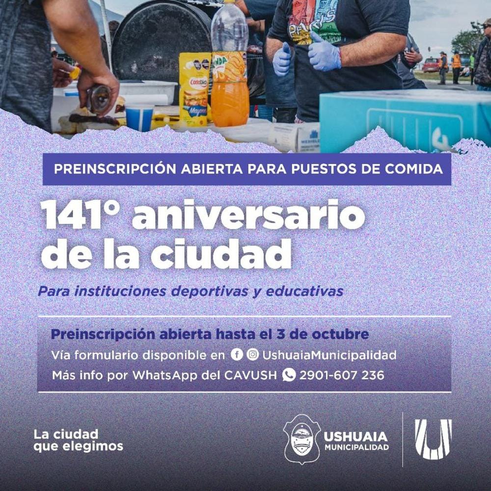 Inscripción para puestos de comida en desfile del 12 de octubre