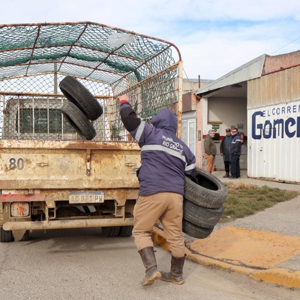 Río Grande impulsa reciclaje de cubiertas para economía circular