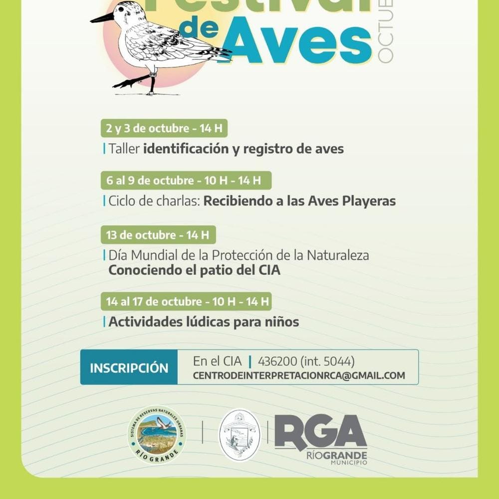 Río Grande celebra el 16º Festival de Aves con actividades gratuitas