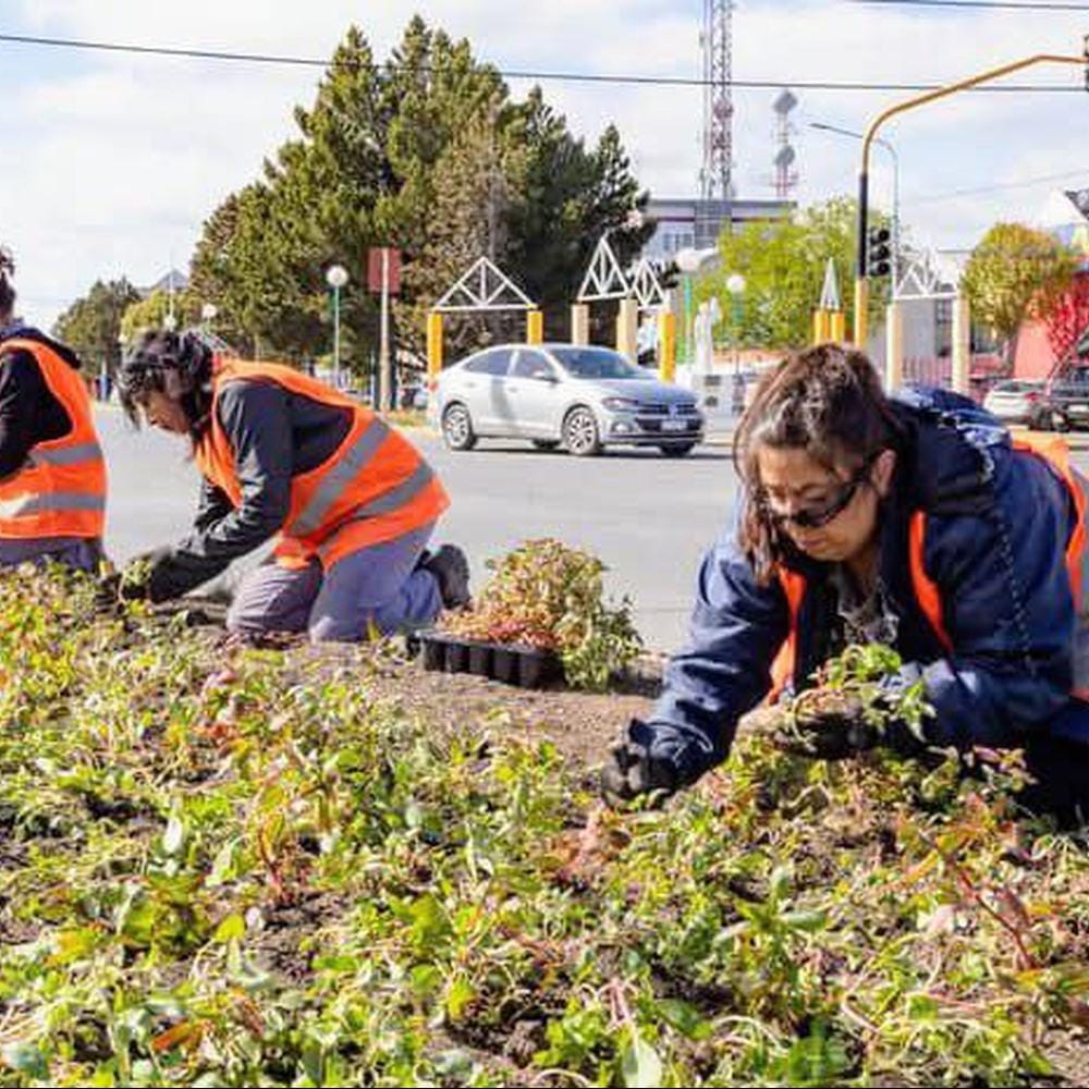 Río Grande renueva sus espacios públicos para embellecer la ciudad