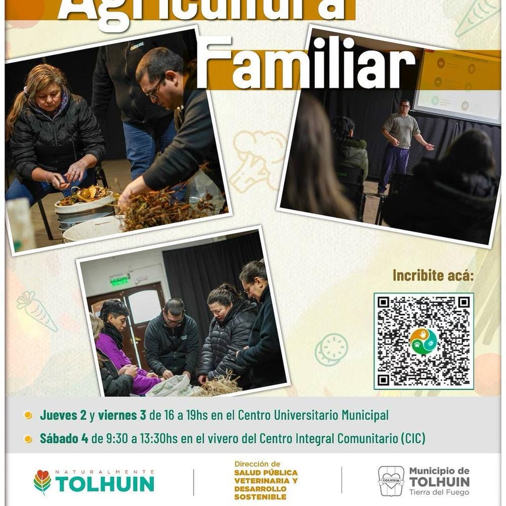 Taller de Agricultura Familiar en Tolhuin para potenciar la soberanía alimentaria