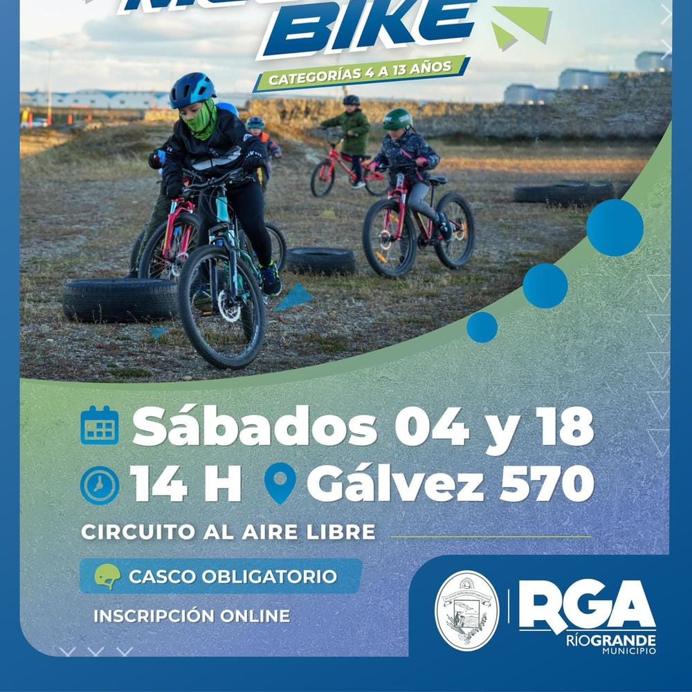 Gran jornada de MTB para chicos en Río Grande