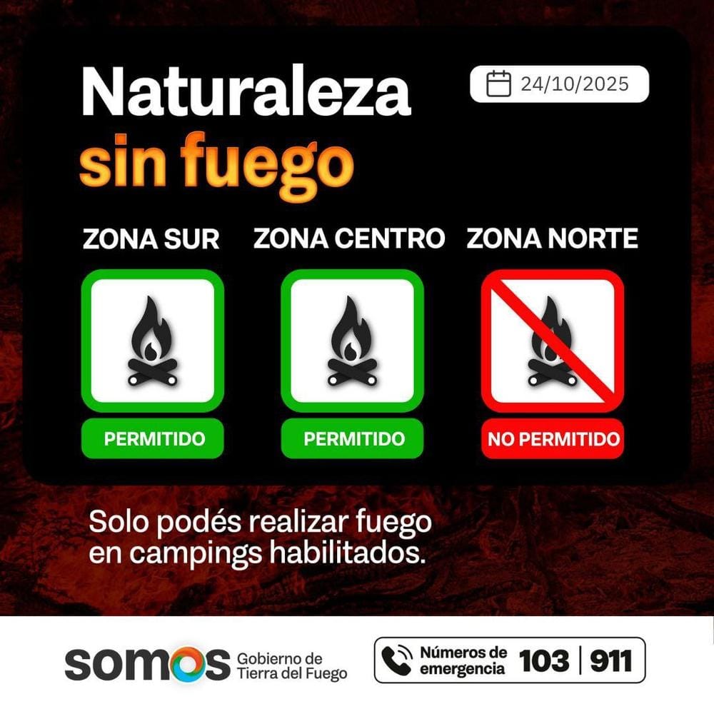 Incendios en Tierra del Fuego: restricciones y recomendaciones clave