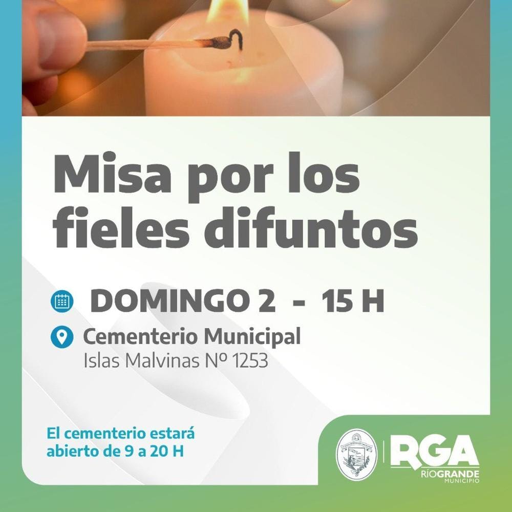 Misa por los Fieles Difuntos en Río Grande