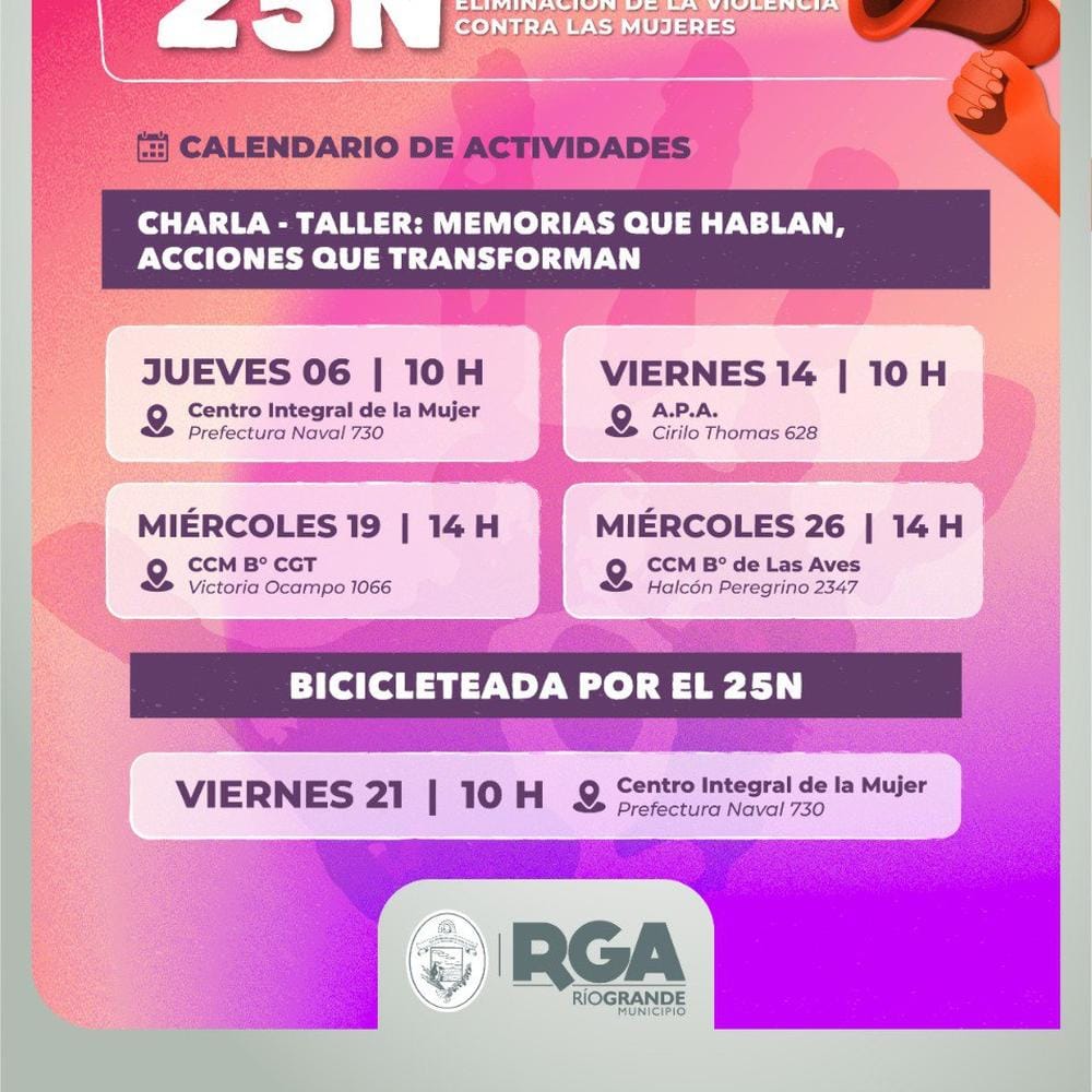 Río Grande impulsa acciones contra la violencia de género