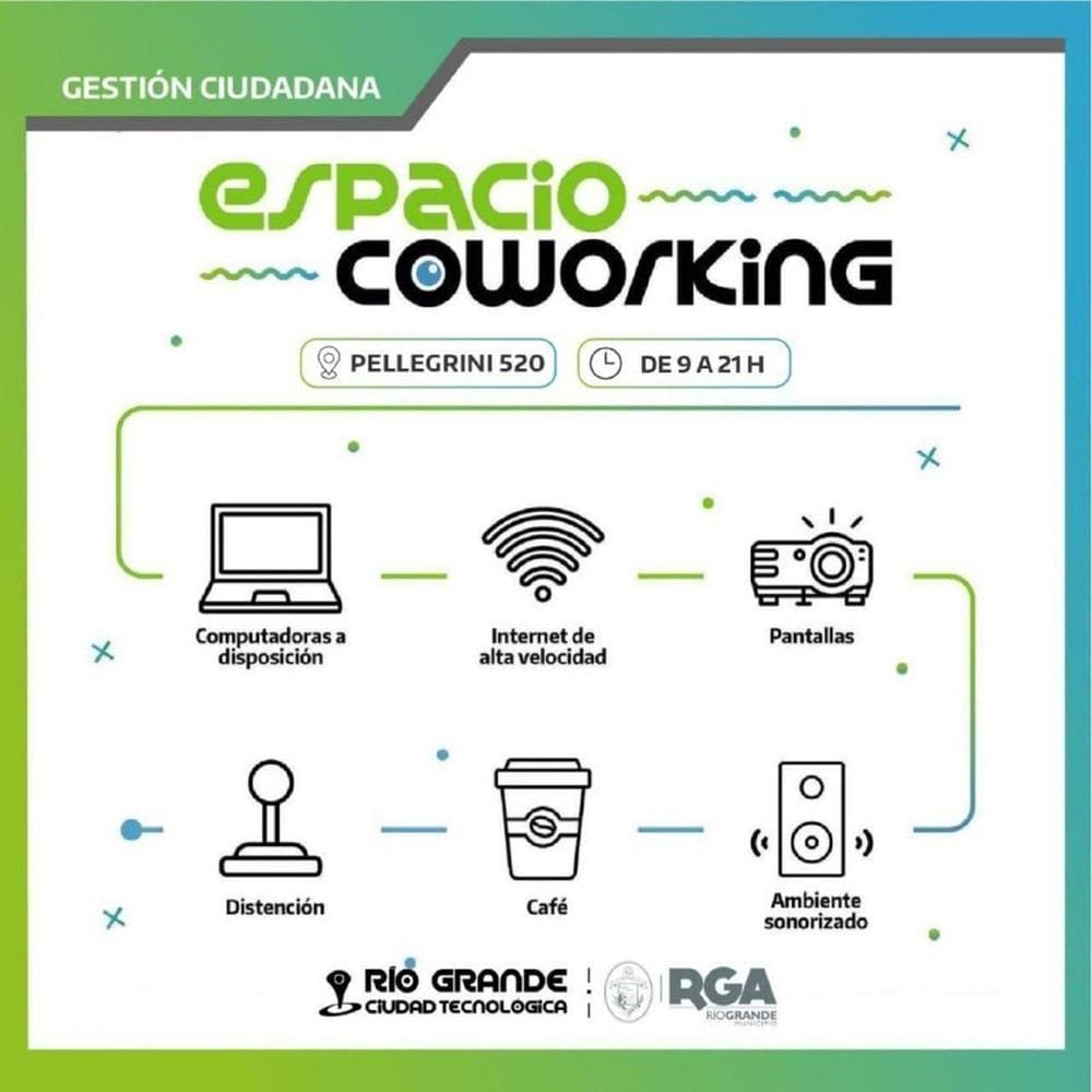 Espacio Coworking en Río Grande para estudiar y trabajar