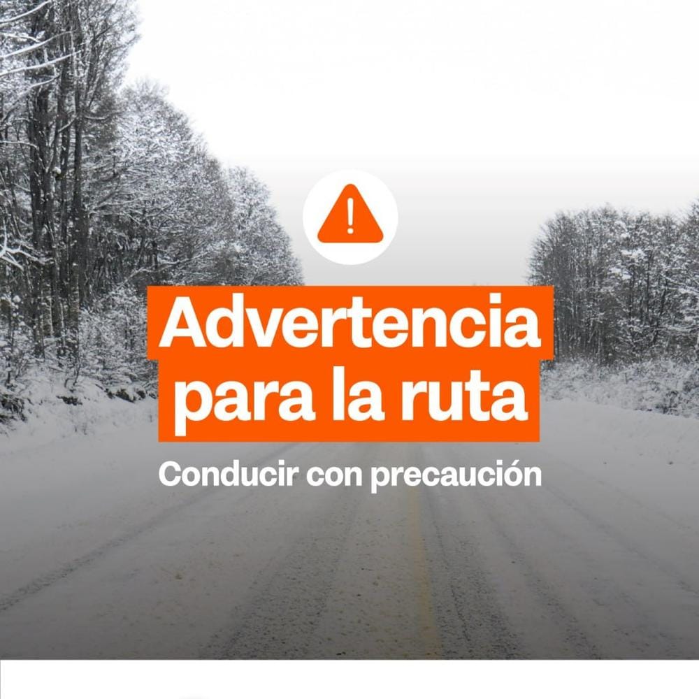 Precaución en Ruta 3 por Nieve entre Km 3008 y 3011