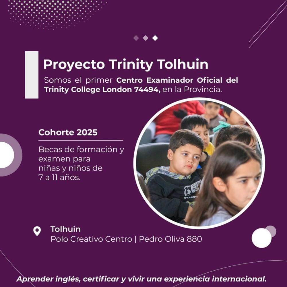 Tolhuin, primer centro oficial de Trinity College London en Tierra del Fuego