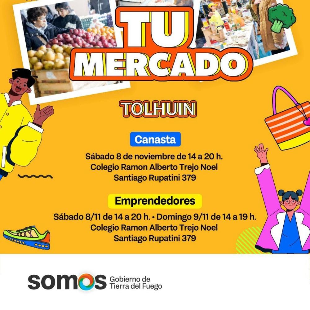 Tolhuin vuelve a disfrutar de “Tu Mercado” con propuestas renovadas