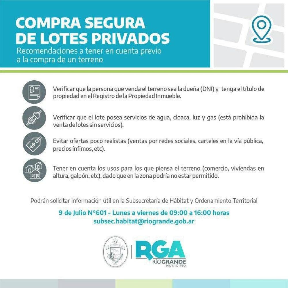 Cómo evitar fraudes en la compra de lotes en Río Grande