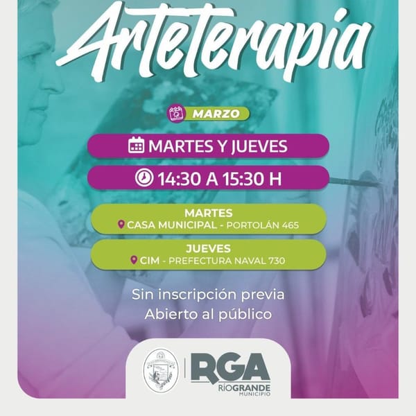 PARTICIPA EN EL TALLER DE ARTETERAPIA EN RÍO GRANDE
