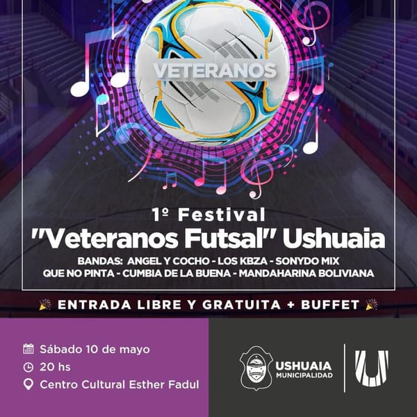 FESTIVAL VETERANOS FUTSAL EN USHUAIA