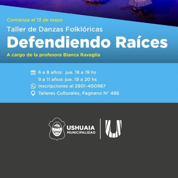 TALLER DE DANZAS FOLKLÓRICAS EN USHUAIA PARA NIÑOS
