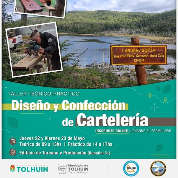 TALLER DE DISEÑO Y CONFECCIÓN DE CARTELERÍA EN TOLHUIN
