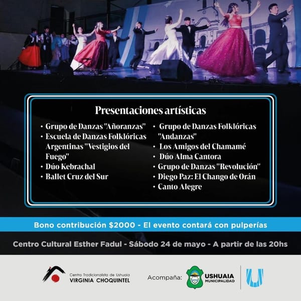 VIGILIA PATRIÓTICA EN USHUAIA PARA CELEBRAR EL 25 DE MAYO