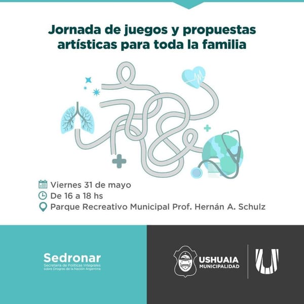 JORNADA RECREATIVA EN USHUAIA POR EL DÍA SIN TABACO