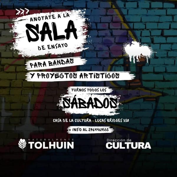 Impulsan espacios gratuitos para artistas en Tolhuin y refuerzan obra pública con obras de gas