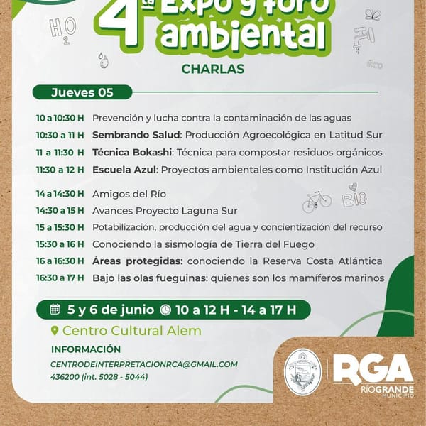 Expo y Foro Ambiental en Río Grande desde este jueves