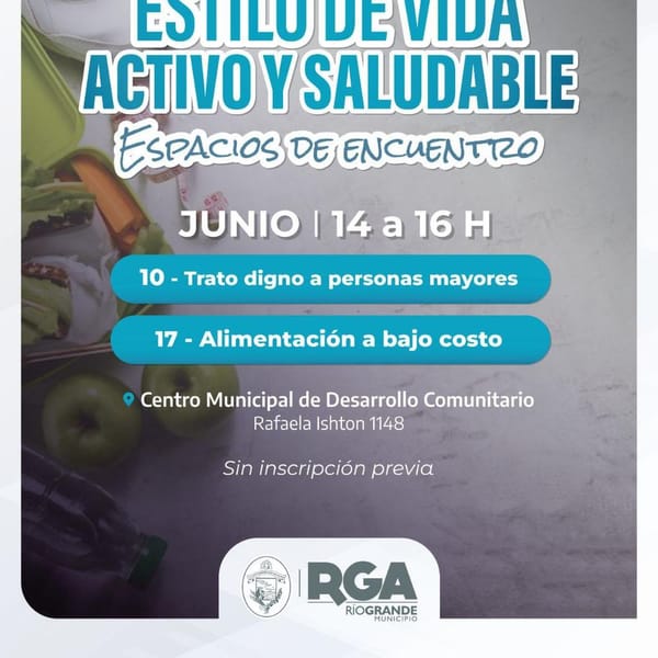 Río Grande impulsa hábitos saludables con encuentros gratuitos