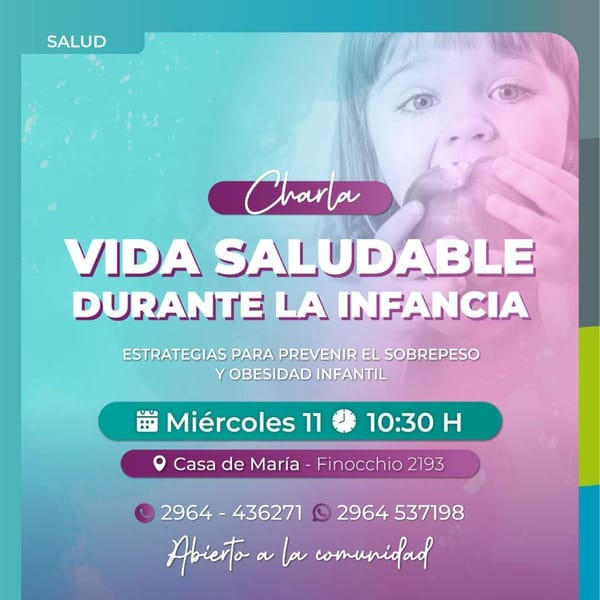 Prevención del sobrepeso infantil en Casa de María