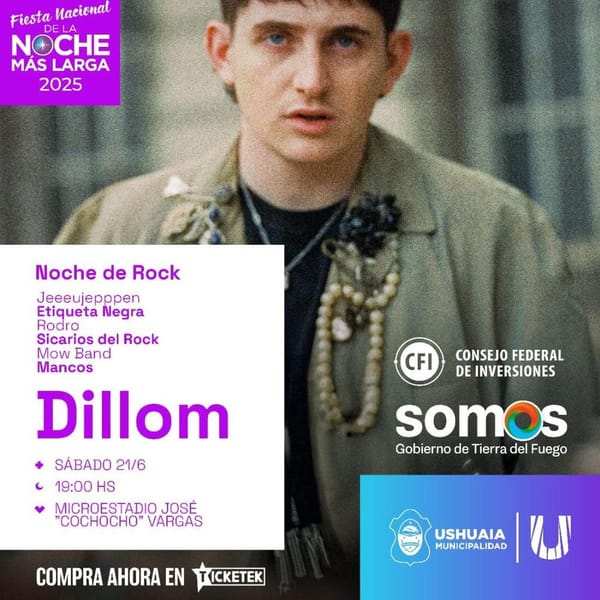 Dillom en Ushuaia: Entrada para la Fiesta Noche Más Larga