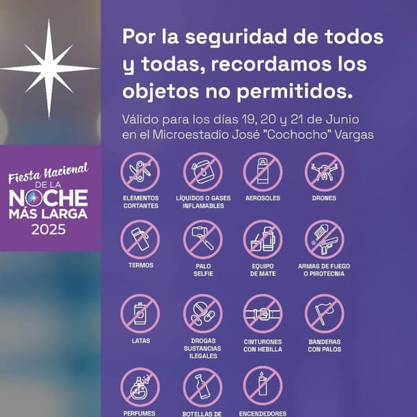 Controles en la Noche de Folklore y Rock en Ushuaia