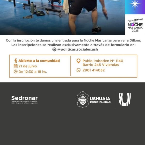 Encuentro de Tenis de Mesa en la Noche Más Larga Ushuaia