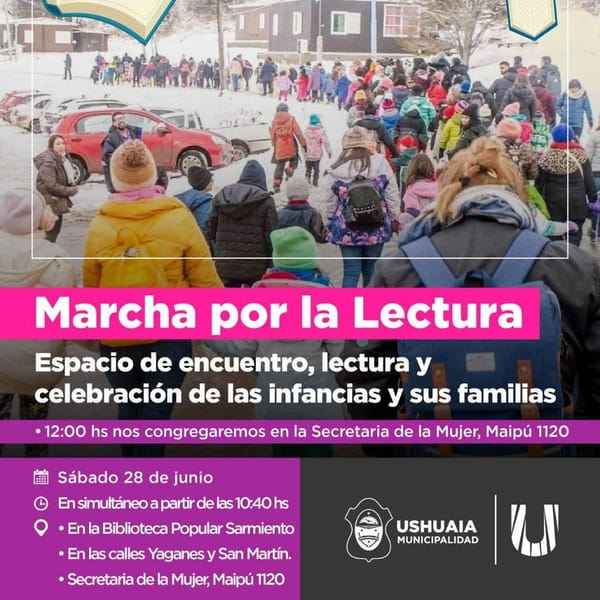 Ushuaia celebra la Marcha por la Lectura este sábado