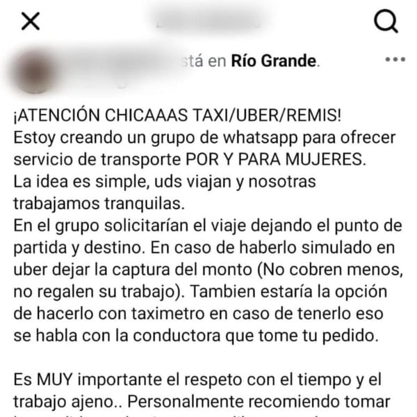 Seguridad vial: Usá siempre transportes habilitados en Río Grande