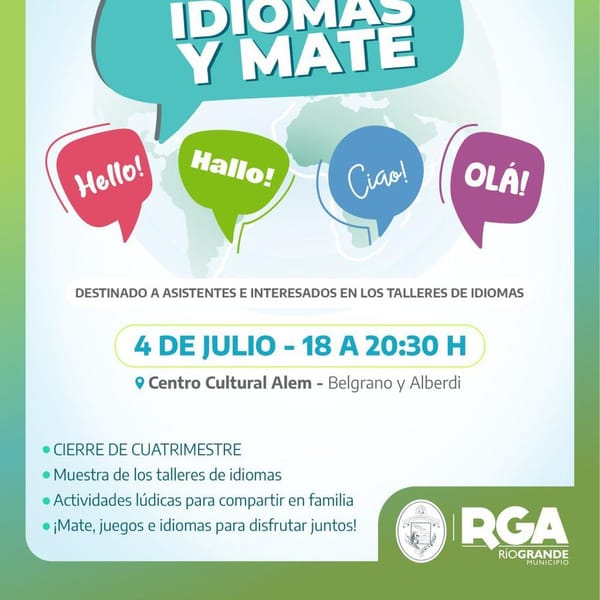 ESTE VIERNES SUMATE A LA FERIA EDUCATIVA “ENTRE IDIOMAS Y MATES”