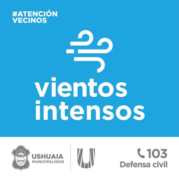 Viento fuerte en Ushuaia: recomendaciones y precauciones